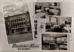 ! S/w Ansichtskarte Emden, Hotel Deutsches Haus - Emden