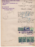 1920. KINGDOM OF SHS,ZEMUN REGIONAL COURT,COURT DECISION,POSTAL STAMP AS REVENUE,CHAIN BREAKERS,VERIGARI - Briefe U. Dokumente