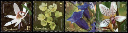 Romania, 2019 CTO, Mi. Nr.7597-600, Flowers - Gebraucht