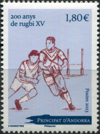 Andorra [Fr.] 2023. 200th Anniversary Of Rugby XV (MNH OG) Stamp - Ungebraucht