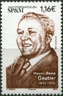Saint Pierre And Miquelon 2023. Henri-René Gautier, Businessman (MNH OG) Stamp - Nuovi