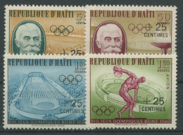 Haiti 1960 Olympiade Rom 636/39 Postfrisch - Haïti