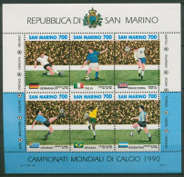 San Marino 1990 Fußball-WM Block 13 Postfrisch (C90438) - Blocchi & Foglietti