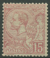 Monaco 1891 Fürst Albert I. Und Allegorie 15 Mit Falz - Neufs