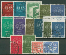 EUROPA CEPT Jahrgang 1959 Gestempelt Komplett (8 Länder) (SG18778) - Volledig Jaar