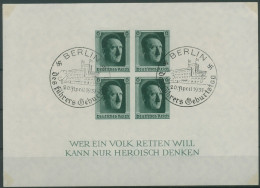 Deutsches Reich 1937 Geb. Hitler Block 8 Gestempelt, Randmängel (G19356) - Blokken