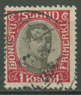 Island 1920 Dienstmarke König Christian X., D 40 Gestempelt - Gebruikt