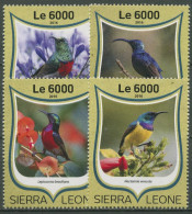 Sierra Leone 2016 Vögel Nektarvögel 7548/51 Postfrisch - Sierra Leona (1961-...)