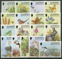 Alderney 1994 Natur Tiere Pflanzen Fauna Flora 65/81 Postfrisch - Alderney