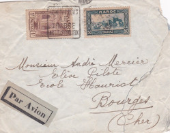 Maroc -- Lettre De CASABLANCA Pour BOURGES-18 (France)--timbres..cachet Daguin"Achetez Tous Le Timbre Antituberculeux" - Storia Postale