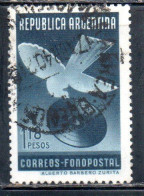 ARGENTINA 1939 BIRD CARRYING RECORD 1.18p USED USADO OBLITERE' - Gebraucht