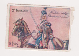 Vignette Militaire Delandre - 2ème Régiment De Hussards - Militärmarken