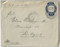 Brazil 1904 Postal Stationery Cover From Rio De Janeiro To Germany Steamer Chili By Compagnie Des Messageries Maritimes - Entiers Postaux