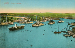 CPA-MALTE - Malta - Grand Harbour - Franchise Militaire - 1915** 2scans*** - Malta