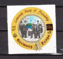 Tonga   -  1978.  Amicizia T Onga - Germania. Treaty Of Friendship Tonga- Germany. Ovpt. New Value MNH - Other & Unclassified