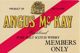 Calendarietto - Angus Mc Kay - Highland - Anno 1987 - Petit Format : 1981-90