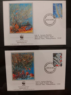 O) 1994 NEVIS,  WWF - WORLD WILDLIFE FUND, SAILFISH, BLUE MARLIN, FDC XF - St.Kitts And Nevis ( 1983-...)