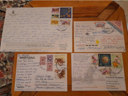 Russia 4 Postcrossing Postcards - Brieven En Documenten