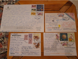 Russia 4 Postcrossing Postcards - Lettres & Documents