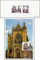 France 2013 Y&T 4748, Carte Maximum Et Feuillet De Luxe. Cathédrale Saint-Étienne De Metz - Iglesias Y Catedrales