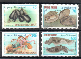 1997- Tunisia-  Molluscs - Mollusques - Complet Set - Emission Complète - 4 V.MNH** - Andere & Zonder Classificatie