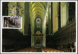 France 2011 Y&T Adh. 559. Carte Maximum. Cathédrale Notre-Dame D'Amiens - Iglesias Y Catedrales