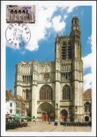 France 2011 Y&T Adh. 552. Carte Maximum. Cathédrale Saint-Étienne De Sens - Iglesias Y Catedrales