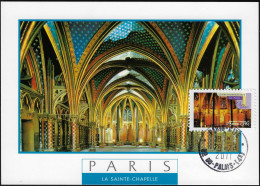 France 2011 Y&T Adh. 562. Carte Maximum. Paris, La Sainte Chapelle - Iglesias Y Catedrales