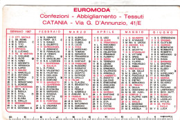 Calendarietto - Euromoda - Catania - Anno 1967 - Klein Formaat: 1981-90