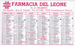 Calendarietto - Farmacia Del Leone - Castellammare - Napoli - Anno 1989 - Formato Piccolo : 1981-90