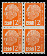 SAAR OPD 1957 Nr 387 Postfrisch VIERERBLOCK X799ADA - Ungebraucht