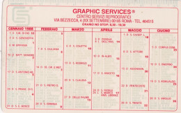 Calendarietto - Graphic Service - Roma - Anno 1988 - Small : 1981-90