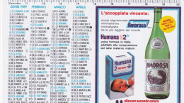 Calendarietto - Humana - Amorosa - Anno 1989 - Formato Piccolo : 1981-90