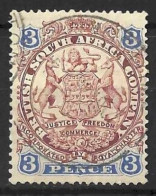 RHODESIA...QUEEN VICTORIA..(1837-01.).........3d........SG31.......DIE I.......VFU.. - Zuid-Rhodesië (...-1964)