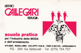 Calendarietto - Istituto Callegari - Perugia - Anno 1987 - Tamaño Pequeño : 1981-90