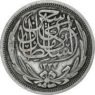 Égypte, Hussein Kamil, 10 Piastres, 1916, Bombay, Argent, TTB, KM:319 - Egypte