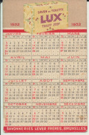 VIEUX PAPIERS    CALENDRIER   ( PETIT FORMAT)  -( 1921-1940)       1932  MISS UNIVERS  -  NETTA DUCHATEAU. - Tamaño Pequeño : 1921-40