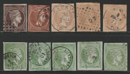 50x Big Hermes Head And 21x Small Hermes Head, Used - Oblitérés