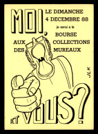 BOURSE AUX COLLECTIONS DES MUREAUX DECEMBRE 1988 - CARTE SIGNEE JLK - Sammlerbörsen & Sammlerausstellungen