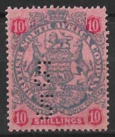 RHODESIA...QUEEN VICTORIA...(1837-01..).......10d......SG50......DIE II.......FISCAL.... - Rhodésie Du Sud (...-1964)