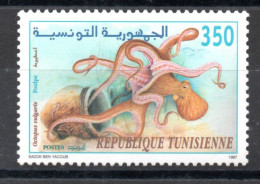 1997- Tunisia- Molluscs - Mollusques - Octopus - Poulpe - Pieuvre - Calmar  - 1v.MNH** - Marine Life