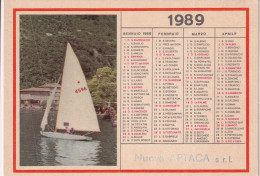 Calendarietto - Nuova Aptaca - Anno 1989 - Formato Piccolo : 1981-90