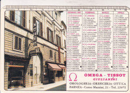 Calendarietto - OMEGA - TISSON - Faenza - Anno 1987 - Petit Format : 1981-90