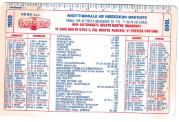 Calendarietto - Portaportese - Roma - Anno 1989 - Petit Format : 1981-90