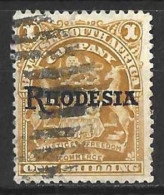 RHODESIA...KING EDWARD VII...(1901-10..)...." 1909..".....1/-.....SG107.......USED...... - Southern Rhodesia (...-1964)