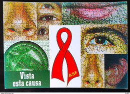 Postcard Campaign Against AIDS Seen This Cause Health 2004 - Santé
