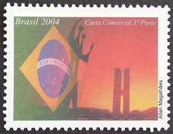 C 2584 Brazil Depersonalized Stamp Tourism Brasilia Flag 2004 - Personalizzati