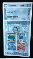 Brochure Brazil Edital 2004 11 Athens Olympics Without Stamp - Storia Postale