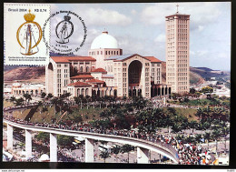 Brazil Maximum Card 2004 Sanctuary Of Our Lady Of Aparecida Religion Postcard CBC SP - Autres & Non Classés