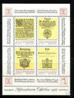 DÄNEMARK BLOCK 4 POSTFRISCH(MINT) POSTVERORDNUNG HAFNIA '87 - Hojas Bloque